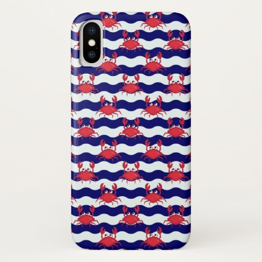 幸せなカニパターン Case-Mate iPhoneケース (裏面)
