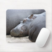 幸せなカバのマウスマット マウスパッド (マウス)