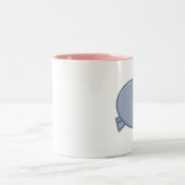 幸せなカバのマグ ツートーンマグカップ (中央)