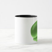 幸せなカバの緑 マグカップ (中央)