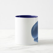 幸せなカバの青 マグカップ (中央)