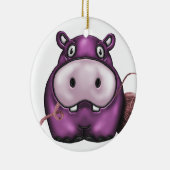 幸せなカバプロダクト セラミックオーナメント (右)