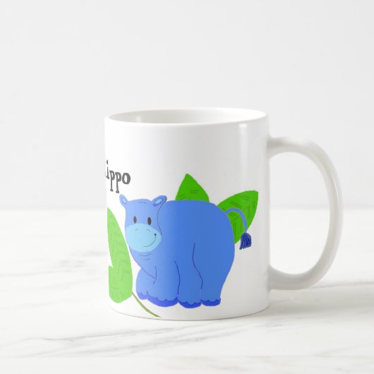 幸せなカバ コーヒーマグカップ (右)