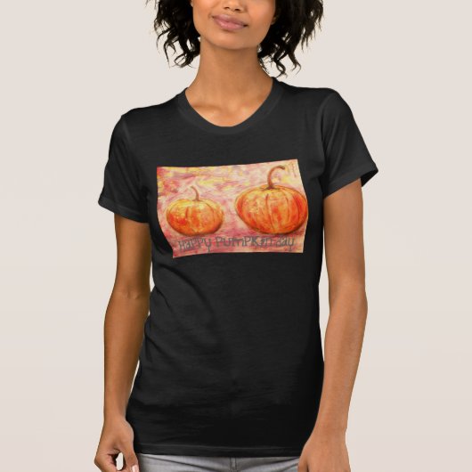 幸せなカボチャの日 Tシャツ (正面)