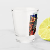 幸せなカメの小グラス ショットグラス (左)