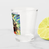 幸せなカメの小グラス ショットグラス (右)