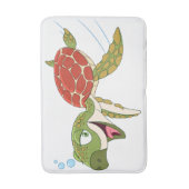 幸せなカメ バスマット (正面縦)