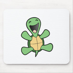幸せなカメ マウスパッド