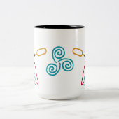 幸せなカヤックのマグ ツートーンマグカップ (中央)