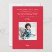 幸せなカラフル2枚の写真おもしろい シーズンカード (裏面)