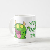 幸せなカルマ日! コーヒーマグカップ (正面左)