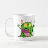 幸せなカルマ日! コーヒーマグカップ (左)