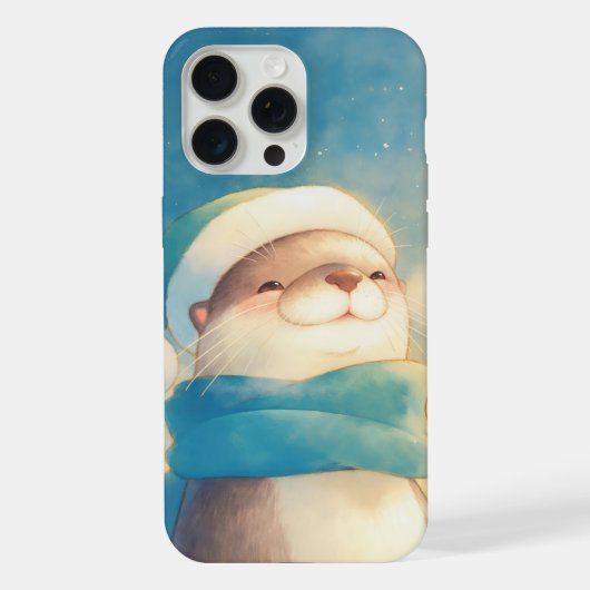 幸せなカワウソ iPhoneケース (裏面)