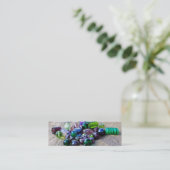 幸せなガラス玉 スキニー名刺 (スタンド正面)