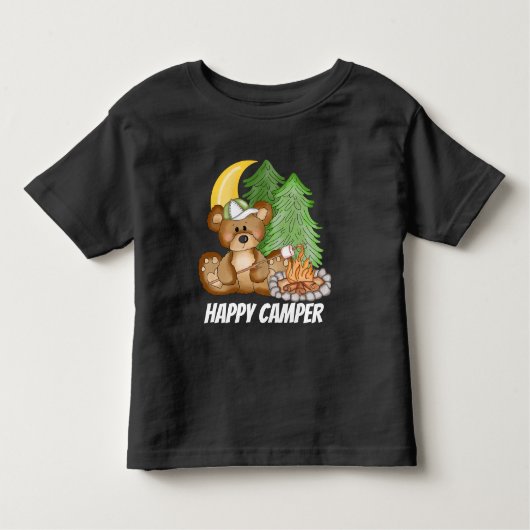幸せなキャンパーの子供たちユニセックスは幼児のTシャツ トドラーTシャツ (正面)