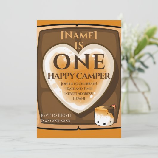幸せなキャンパー1人 招待状 (スタンド正面)