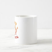 幸せなキャンパー コーヒーマグカップ (中央)