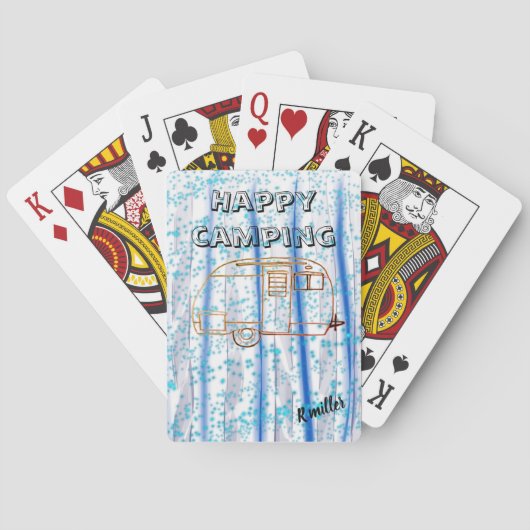 幸せなキャンプカード トランプ (裏面)