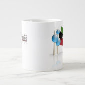 幸せなクウェートの国家的記念日のコップ ジャンボコーヒーマグカップ (正面)