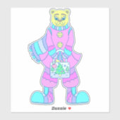 幸せなクマ シール (シート)