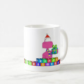 幸せなクリスマスのお父さん コーヒーマグカップ (正面右)