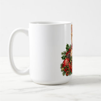 幸せなクリスマスのチワワ マグカップ