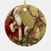 幸せなクリスマスの季節 セラミックオーナメント (裏面)