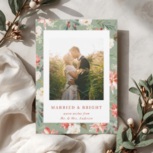 幸せなクリスマスの花嫁 新婚 シーズンカード
