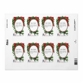 幸せなクリスマスの願い ラベル (フルシート)