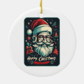 幸せなクリスマスは私賛美の セラミックオーナメント (裏面)