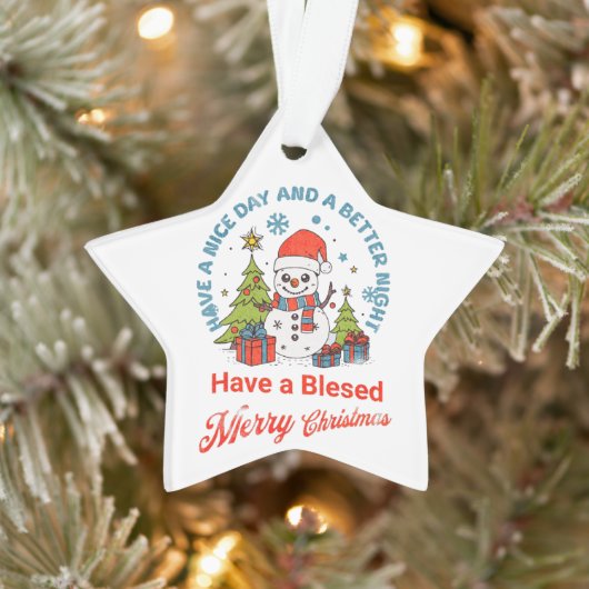 幸せなクリスマスは素敵な日とより良い夜を オーナメント (ツリー)