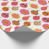 幸せなクリスマスオーナメント ラッピングペーパー (角)