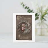 幸せなクリスマス小さな子供たち シーズンポストカード (スタンド正面)