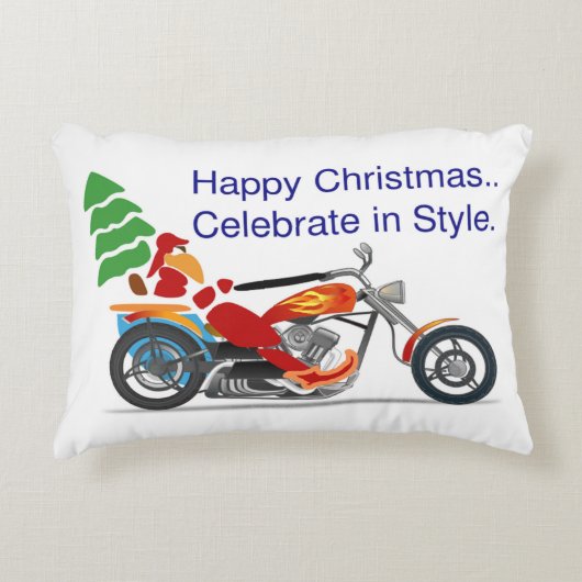 幸せなクリスマス祝、スタイル アクセントクッション (正面)