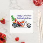 幸せなクリスマス祝、スタイル スタンダードカクテルナプキン (インサイチュ)