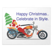 幸せなクリスマス祝、スタイル ノートパッド (正面)