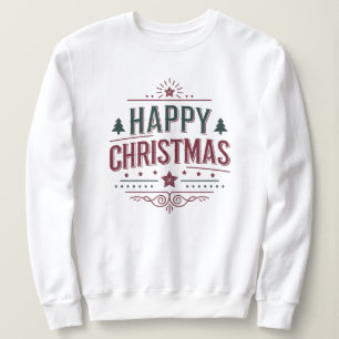 幸せなクリスマス   エレガントおもしろい休素晴らし日 スウェットシャツ