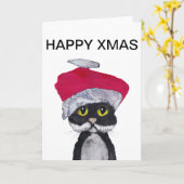 幸せなクリスマス カード (黄色い花)