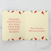 幸せなクリスマス カード (内部)