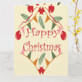 幸せなクリスマス カード (黄色い花)