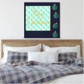 幸せなクリスマス キャンバスプリント (インサイチュ (寝室))