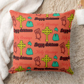 幸せなクリスマス クッション (ブランケット)