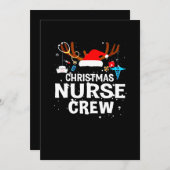 幸せなクリスマス |クリスマスナースクルー サンキューカード (正面/裏面)