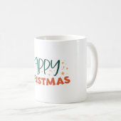 幸せなクリスマス コーヒーマグカップ (正面右)