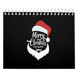幸せなクリスマス サンタクロースがメリークリスマスを言う カレンダー