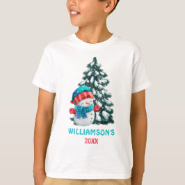 幸せなクリスマス | サンタクロースパーソナライズされた Tシャツ