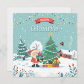 幸せなクリスマス シーズンカード (正面/裏面)