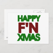 幸せなクリスマス シーズンポストカード (正面/裏面)