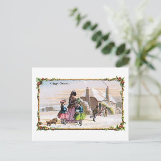 幸せなクリスマス シーズンポストカード (スタンド正面)
