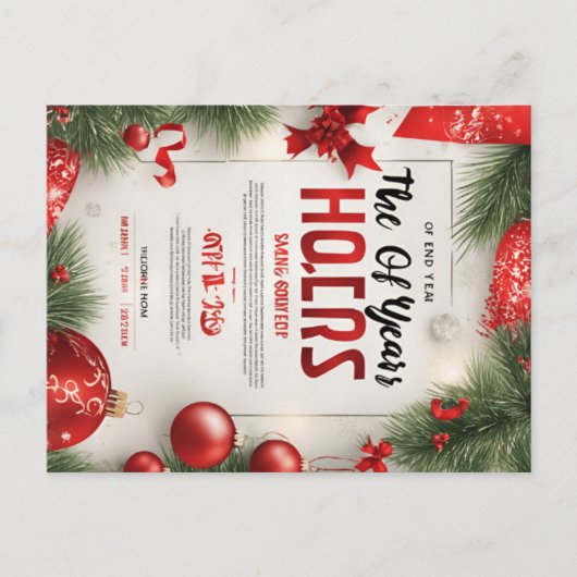 幸せなクリスマス シーズンポストカード (正面)